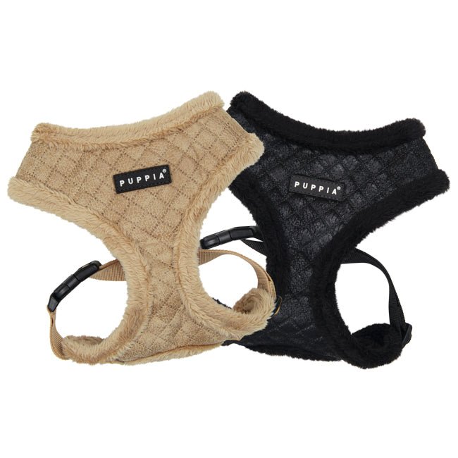 Puppia Douglas Harness model A Black hondentuig > honden harnas > model A Small