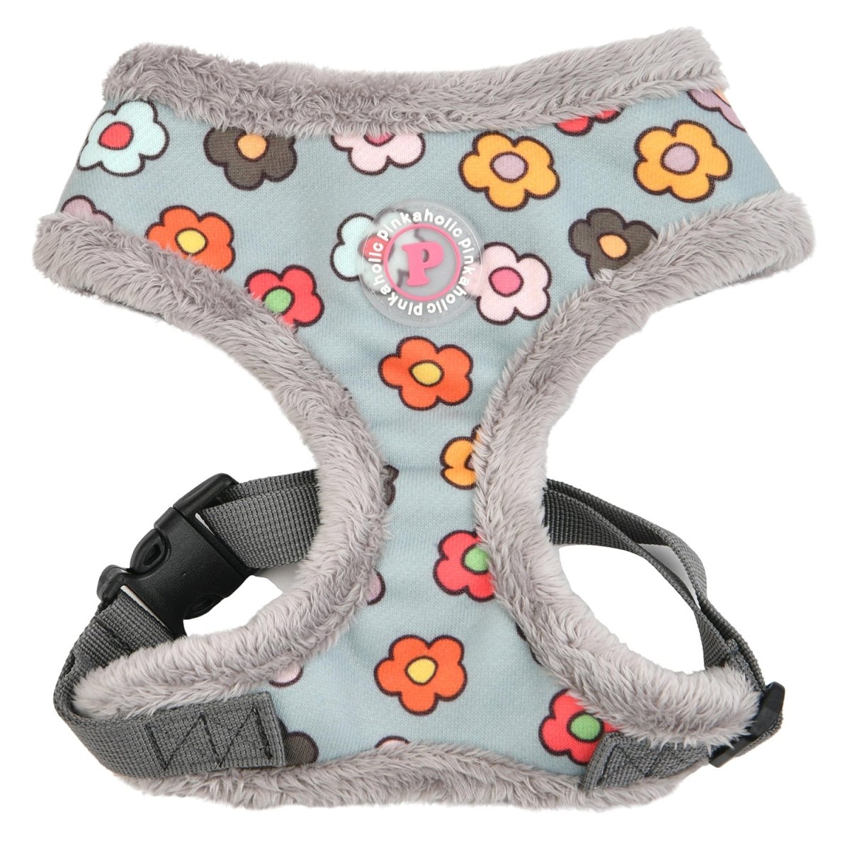 Pinkaholic Aconite Harness Grey hondentuig > honden harnas > model A Small