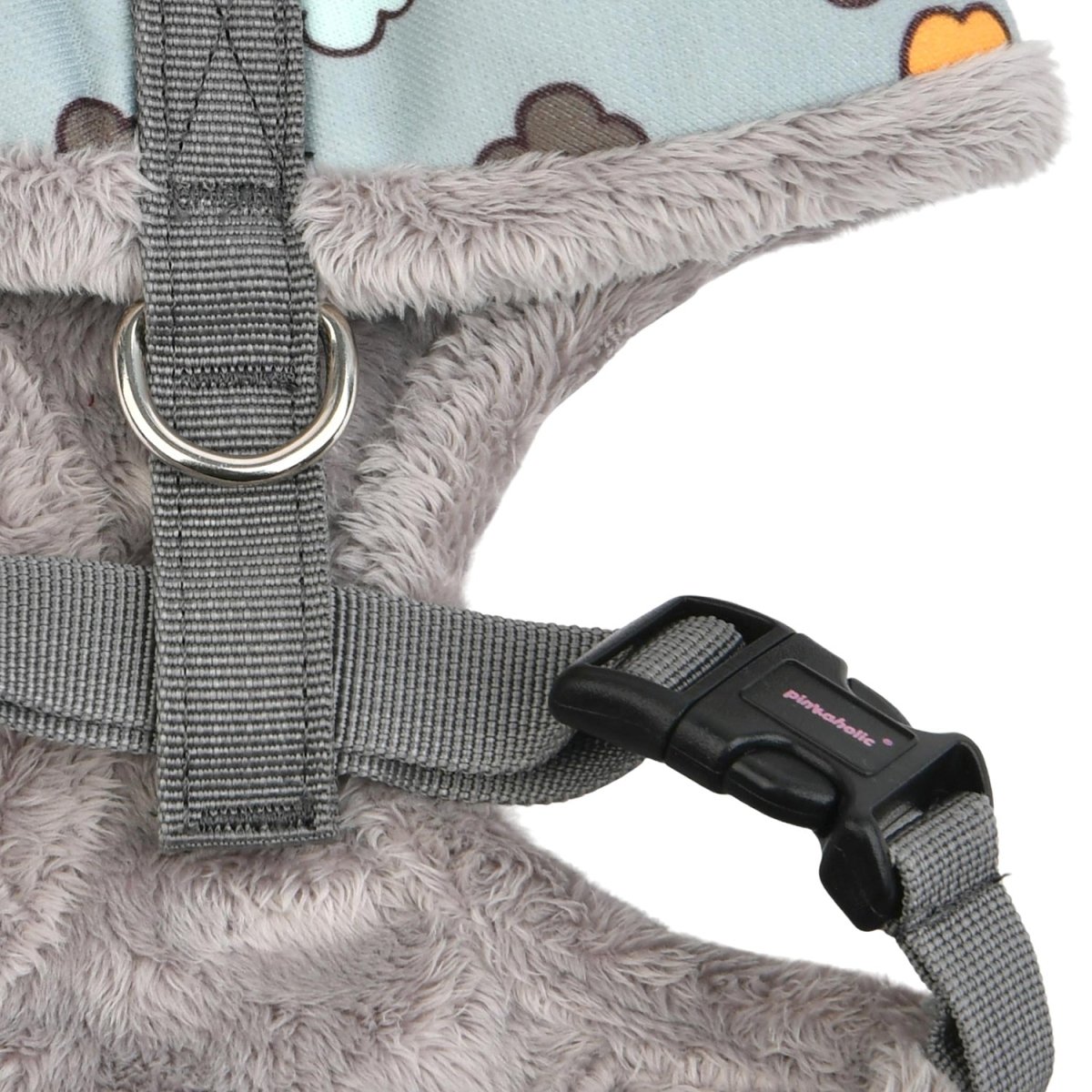 Pinkaholic Aconite Harness Grey hondentuig > honden harnas > model A Small