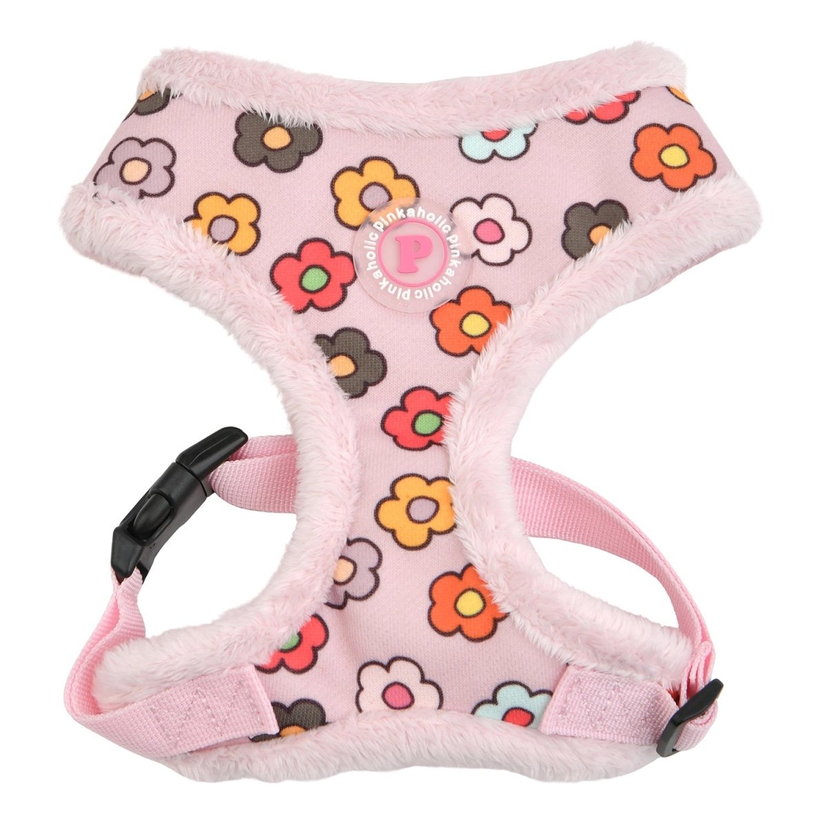 Pinkaholic Aconite Harness Indian Pink hondentuig > honden harnas > model A Small