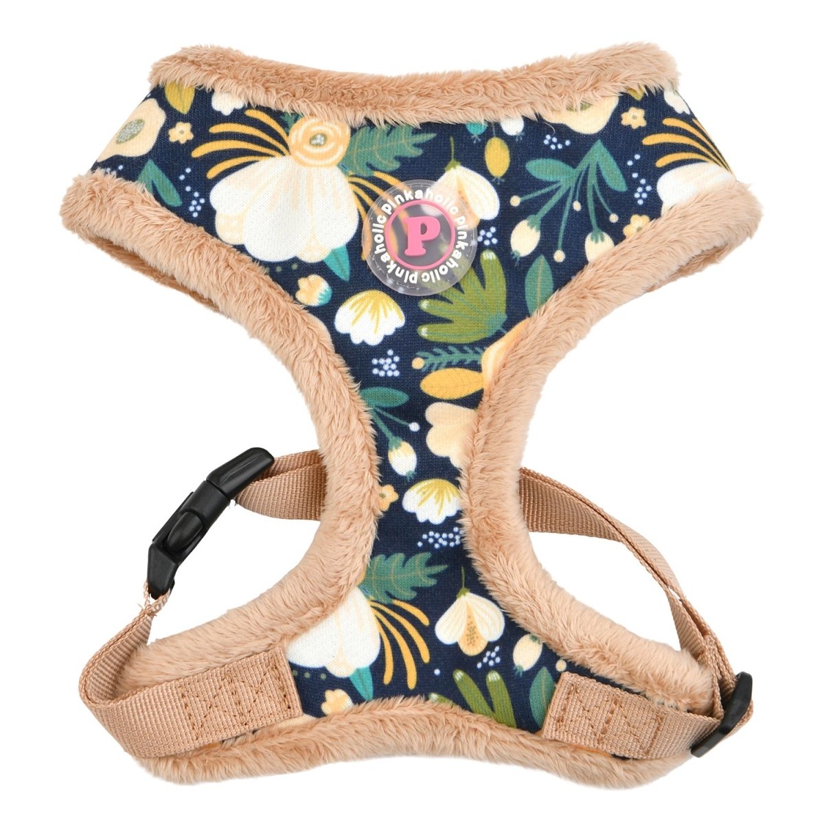 Pinkaholic Fleur Harness Navy hondentuig > honden harnas > model A Small