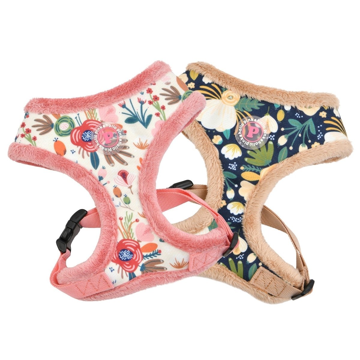 Pinkaholic Fleur Harness Navy hondentuig > honden harnas > model A Small