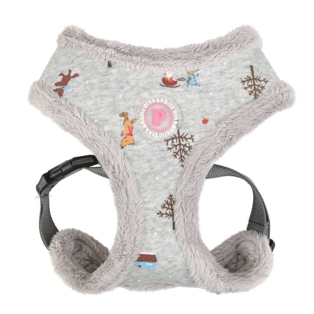 Pinkaholic Eira Harness Melange Grey hondentuig > honden harnas > model A Small
