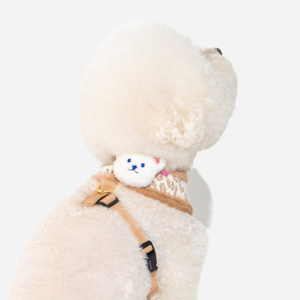 Pinkaholic Tailsy Harness A Beige hondentuig > honden harnas > model A Small