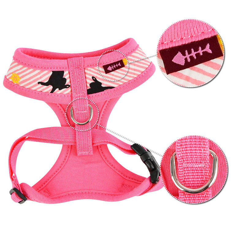 Catspia Katten Tuigje Faye Harness Pink - Premium Kattentuig > kattenharnas from Catspia - Just €20! Shop now at Frenkiezdogshop