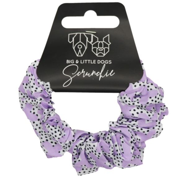 Big and Little Dogs Painted Purple scrunchie - Premium Haarelastiek > haarasseccoire from Big and Little Dogs - Just €5! Shop now at Frenkiezdogshop