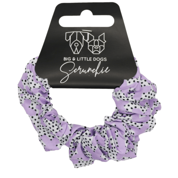 Big and Little Dogs Painted Purple scrunchie Haarelastiek > haarasseccoire Standaard/One Size
