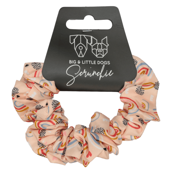 Big and Little Dogs Rainbow Dreams scrunchie Haarelastiek > haarasseccoire Standaard/One Size