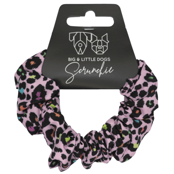 Big and Little Dogs Spotted Leopard scrunchie Haarelastiek > haarasseccoire Standaard/One Size