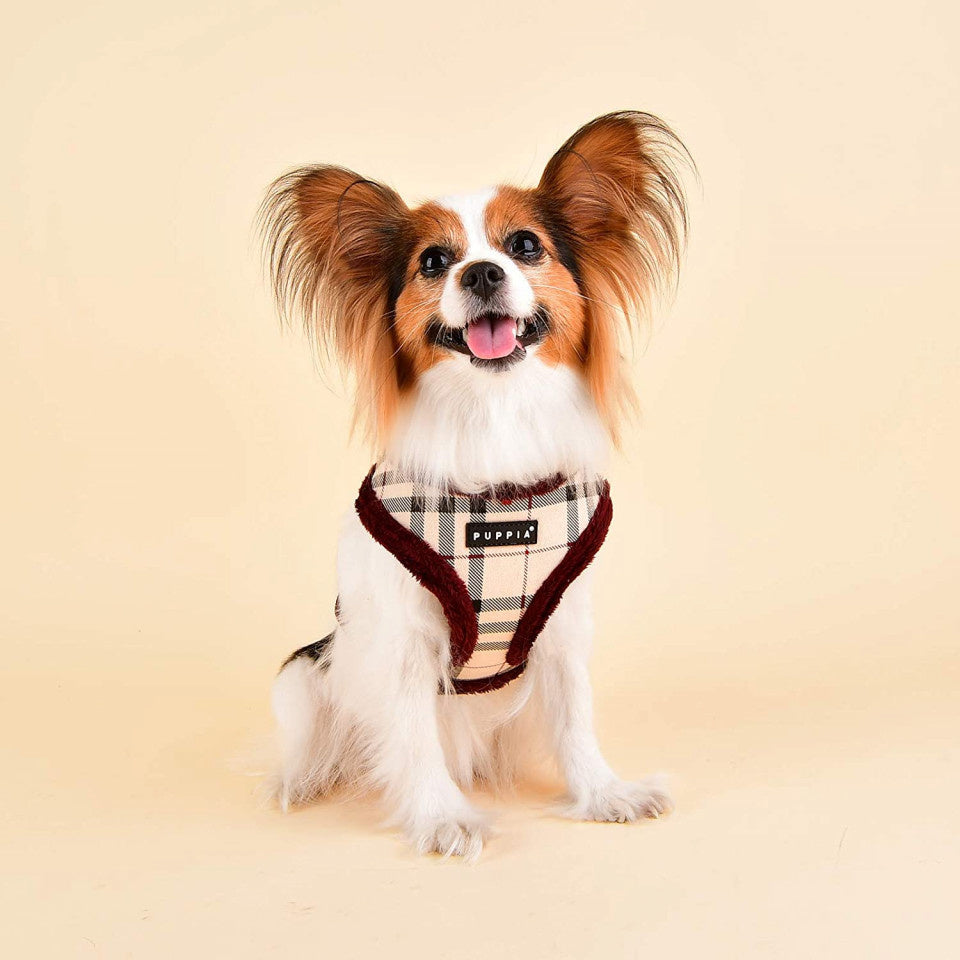 Puppia Dean Harness model A Beige - Premium hondentuig > honden harnas from Puppia - Just €20! Shop now at Frenkiezdogshop