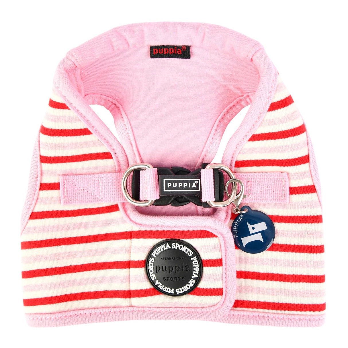 Puppia Seaman Vest Harness model B Pink hondentuig > honden harnas > model B Small