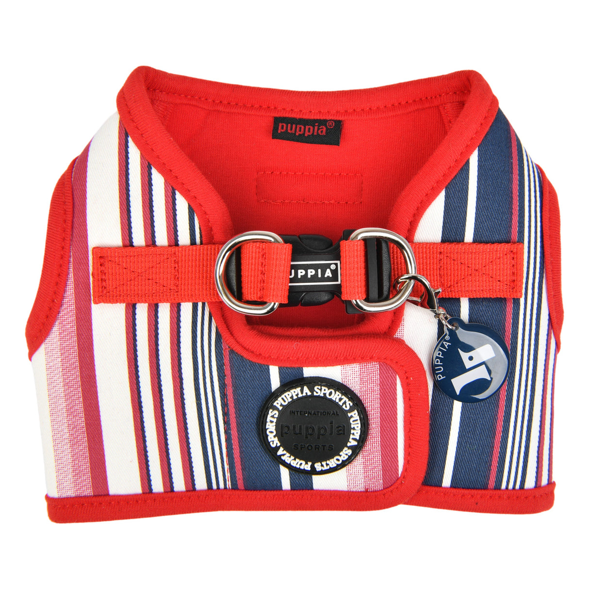 Puppia Caiden Harness model B Red - Premium hondentuig > honden harnas from Puppia - Just €20! Shop now at Frenkiezdogshop