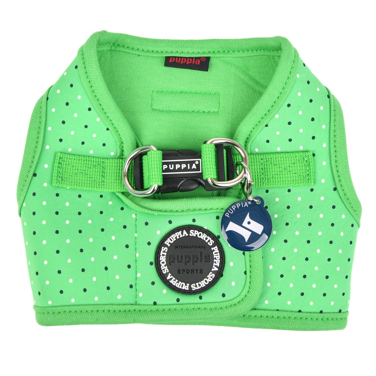 Puppia Bonnie Harness model B Green - Premium hondentuig > honden harnas from Puppia - Just €20! Shop now at Frenkiezdogshop