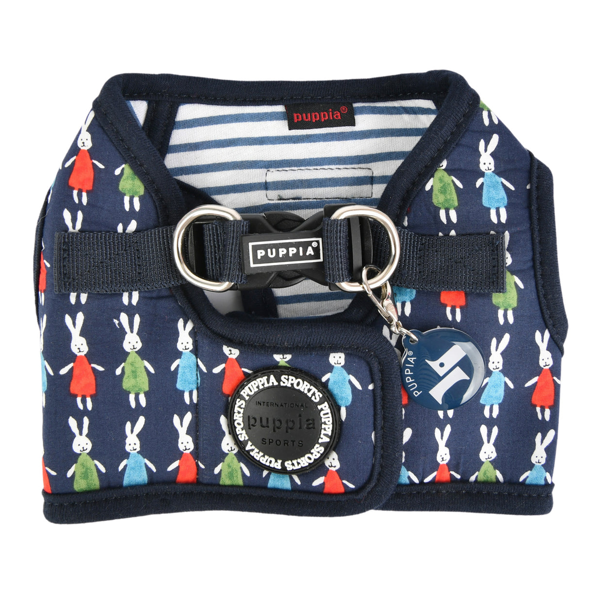 Puppia Mollie Harness model B Navy - Premium hondentuig > honden harnas from Puppia - Just €20! Shop now at Frenkiezdogshop