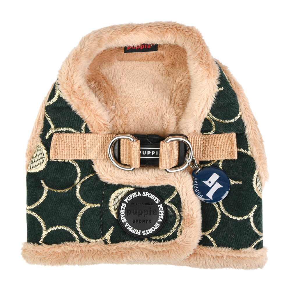 Puppia Vest Harness B Florent Khaki hondentuig > honden harnas > model B Small