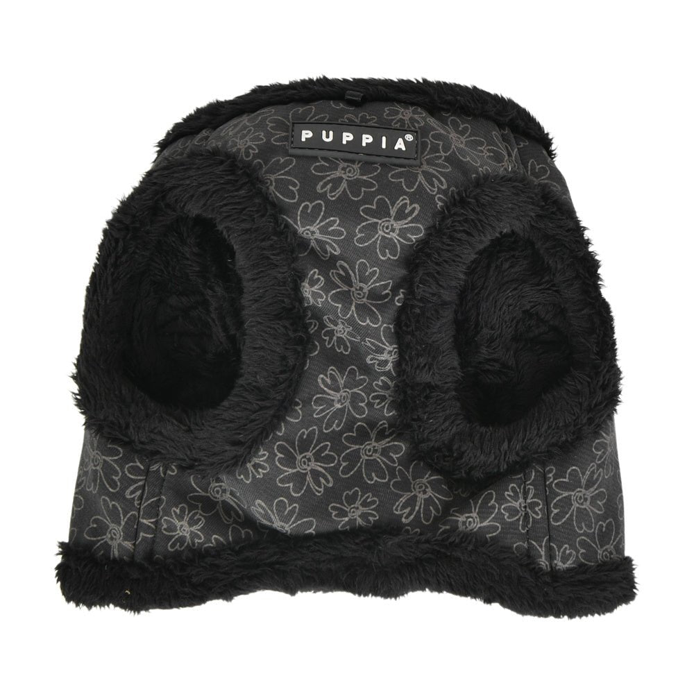 Puppia Vest Harness B Hepatica Black hondentuig > honden harnas > model B Small