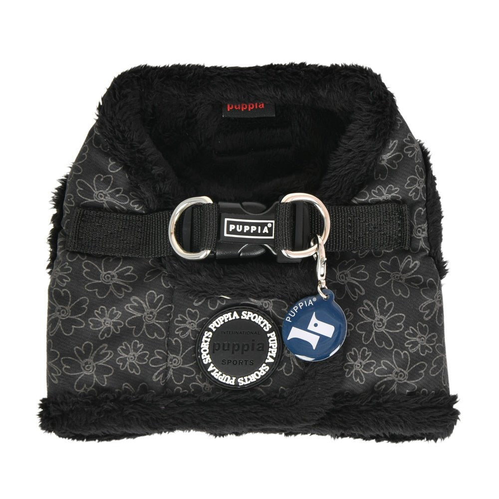 Puppia Vest Harness B Hepatica Black hondentuig > honden harnas > model B Small
