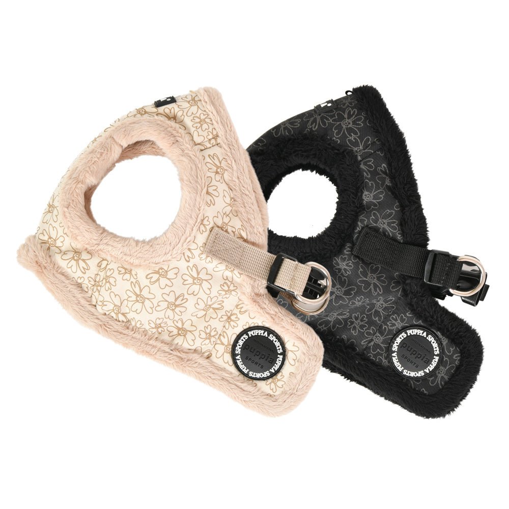 Puppia Vest Harness B Hepatica Black hondentuig > honden harnas > model B Small