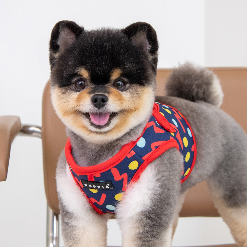 Puppia Fete Vest Harness model B Red - Premium hondentuig > honden harnas from Puppia - Just €20! Shop now at Frenkiezdogshop