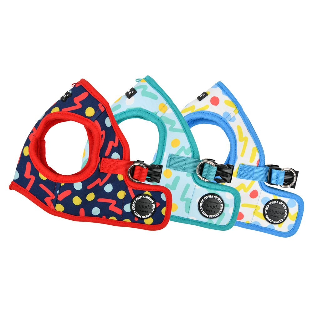 Puppia Fete Vest Harness model B Blue hondentuig > honden harnas > model B Small