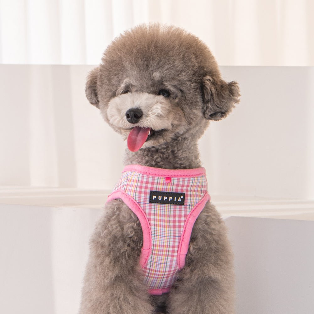 Puppia Luke Vest Harness model B Pink hondentuig > honden harnas > model B Small