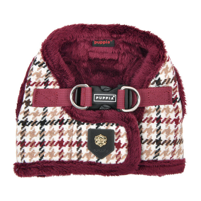 Puppia Kent Vest Harness model B Wine - Premium hondentuig > honden harnas from Puppia - Just €25! Shop now at Frenkiezdogshop