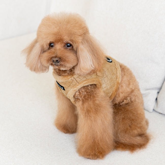 Puppia Douglas Vest Harness B Beige hondentuig > honden harnas > model B Small