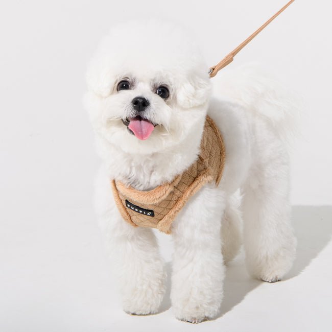 Puppia Douglas Vest Harness B Beige hondentuig > honden harnas > model B Small