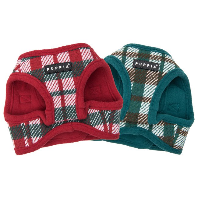 Puppia Festive Vest Harness B Green hondentuig > honden harnas > model B Small