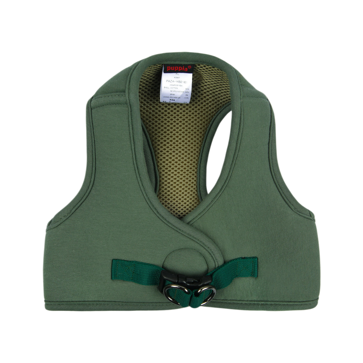 Puppia Recycled Eco Vest Harness B Khaki - Premium hondentuig > honden harnas from Puppia - Just €26.99! Shop now at Frenkiezdogshop