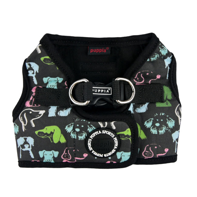Puppia Connor Vest Harness Model B Black