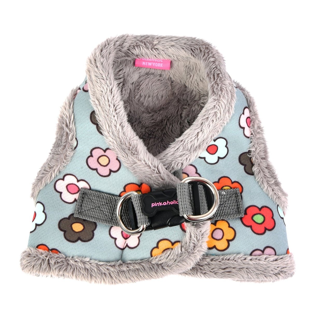 Pinkaholic Aconite Vest Harness Grey hondentuig > honden harnas > model B Small