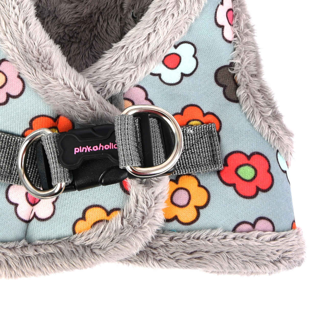 Pinkaholic Aconite Vest Harness Grey - Premium hondentuig > honden harnas from Pinkaholic - Just €20! Shop now at Frenkiezdogshop