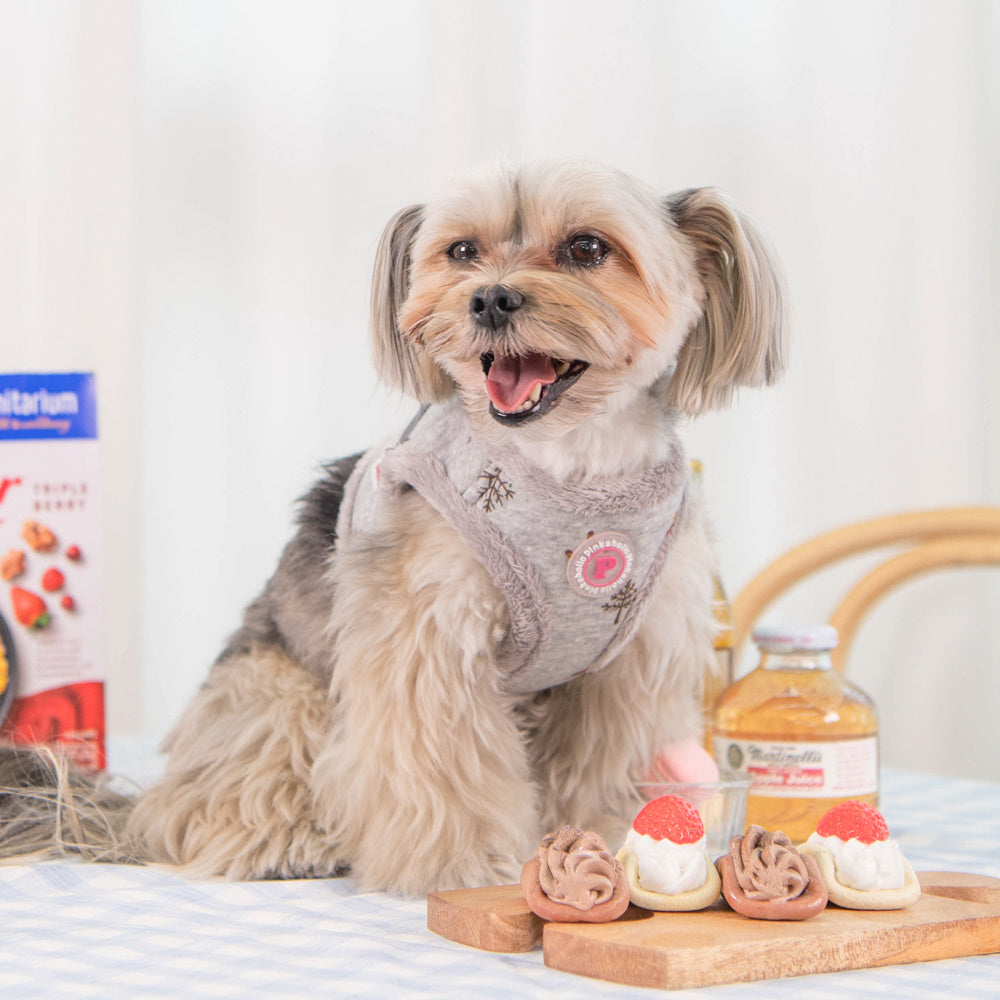 Pinkaholic Eira Vest Harness Melange Grey - Premium hondentuig > honden harnas from Pinkaholic - Just €20! Shop now at Frenkiezdogshop