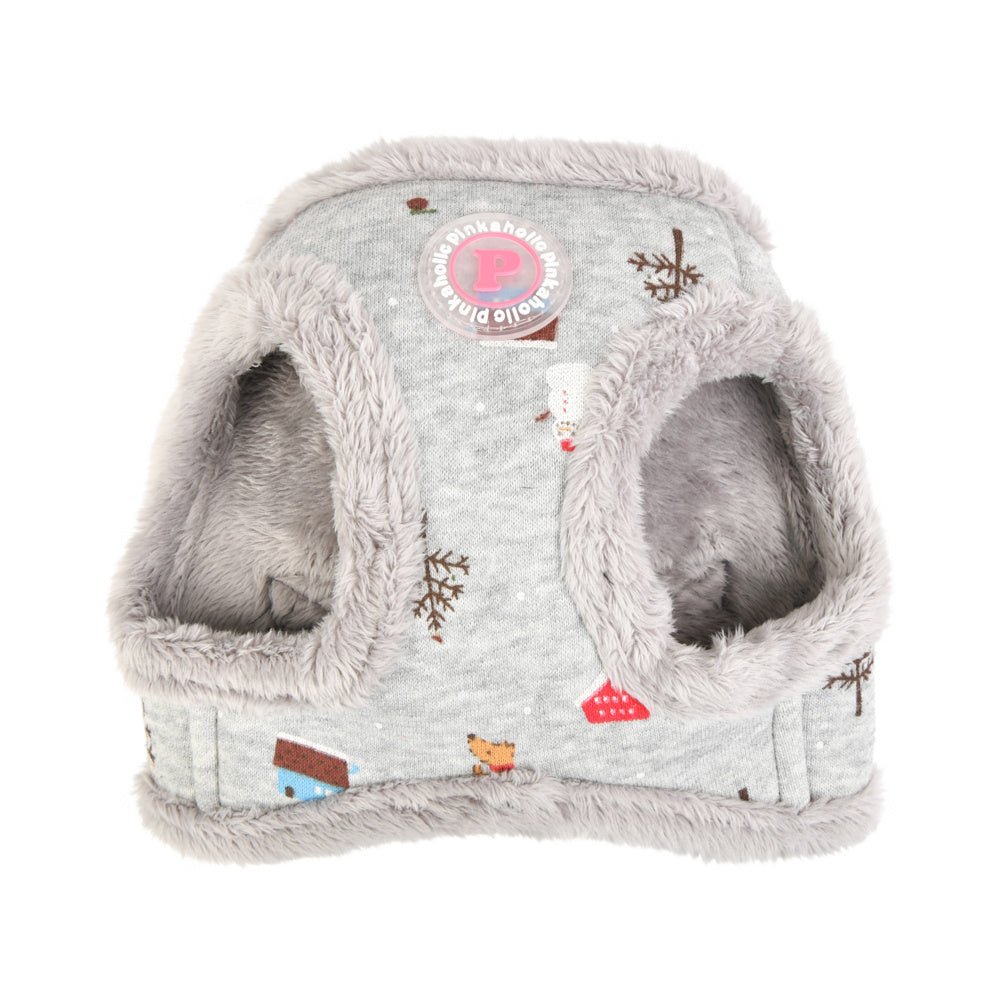 Pinkaholic Eira Vest Harness Melange Grey hondentuig > honden harnas > model B Small