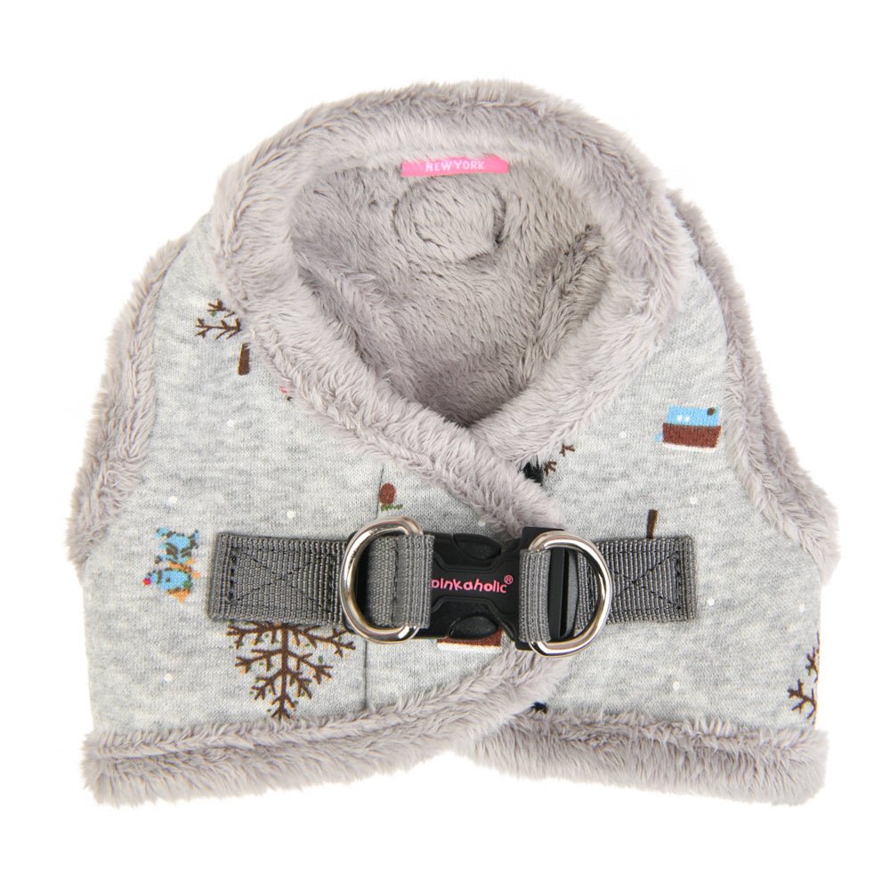 Pinkaholic Eira Vest Harness Melange Grey hondentuig > honden harnas > model B Small