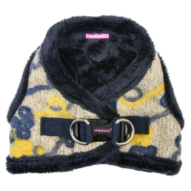 Pinkaholic Freesia Vest Harness Navy hondentuig > honden harnas > model B Small