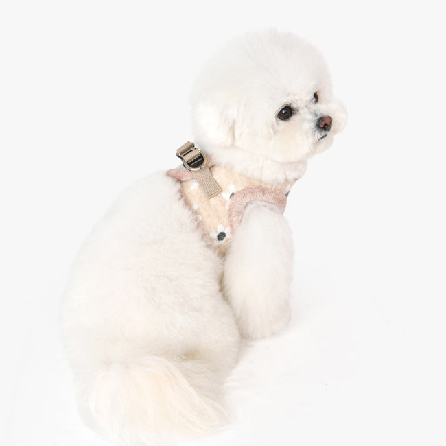 Pinkaholic Nanala Vest Harness Beige - Premium hondentuig > honden harnas from Pinkaholic - Just €20! Shop now at Frenkiezdogshop