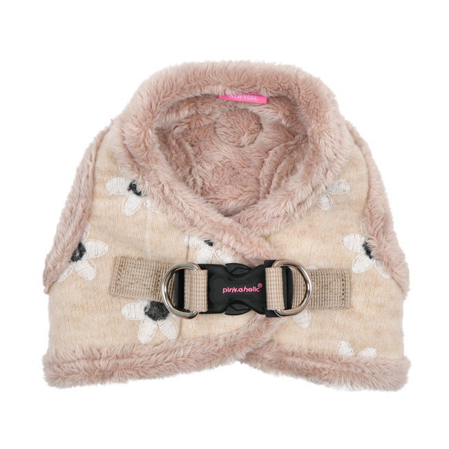 Pinkaholic Nanala Vest Harness Beige - Premium hondentuig > honden harnas from Pinkaholic - Just €20! Shop now at Frenkiezdogshop