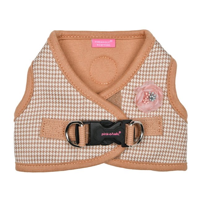 Pinkaholic Louise Vest Harness Beige hondentuig > honden harnas > model B Small