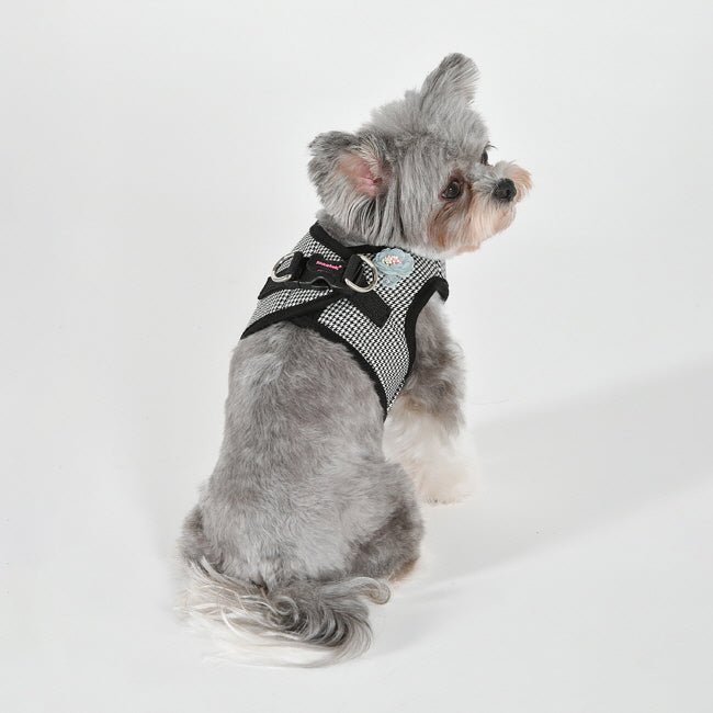 Pinkaholic Louise Vest Harness Black hondentuig > honden harnas > model B Small