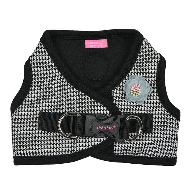 Pinkaholic Louise Vest Harness Black hondentuig > honden harnas > model B Small