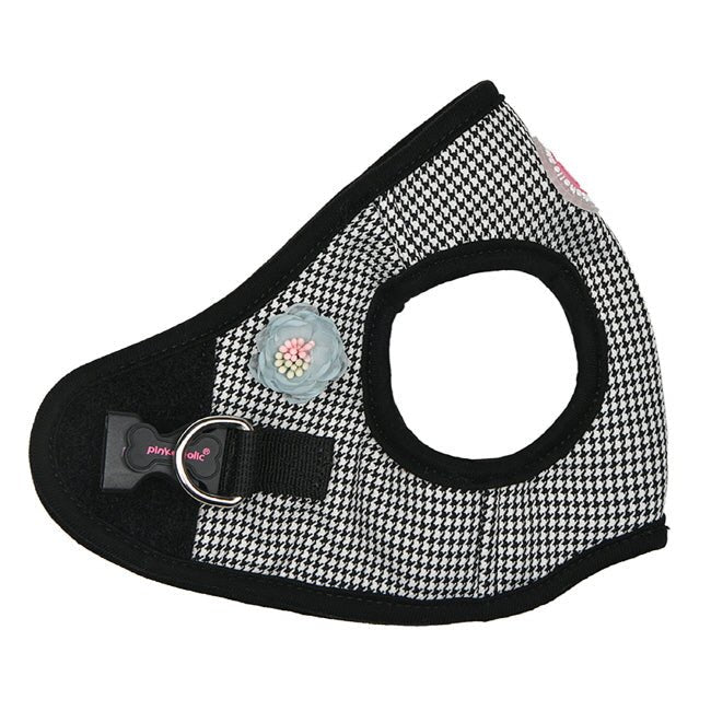 Pinkaholic Louise Vest Harness Black hondentuig > honden harnas > model B Small