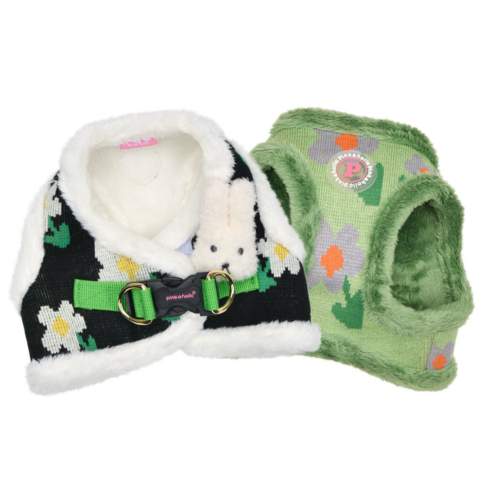 Pinkaholic Jasmine Vest Harness B Black hondentuig > honden harnas > model B Small