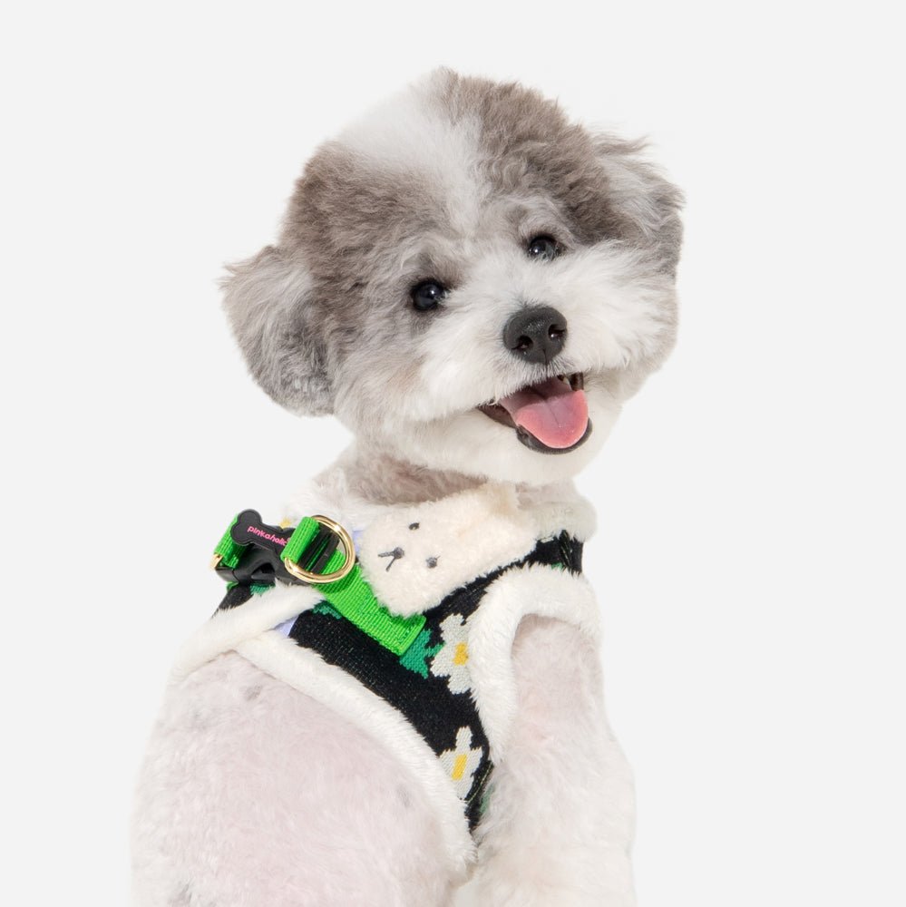 Pinkaholic Jasmine Vest Harness B Black hondentuig > honden harnas > model B Small