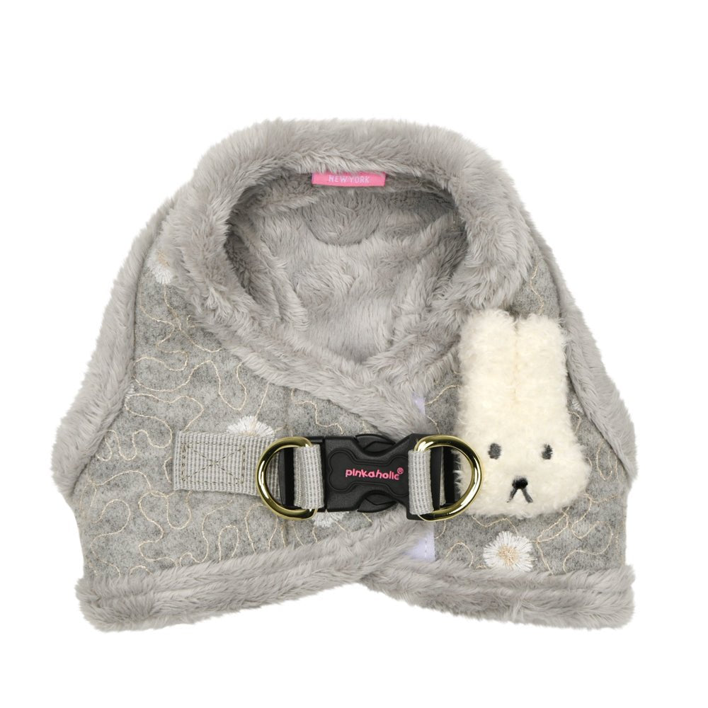 Pinkaholic Lidia Vest Harness Light Grey hondentuig > honden harnas > model B Small