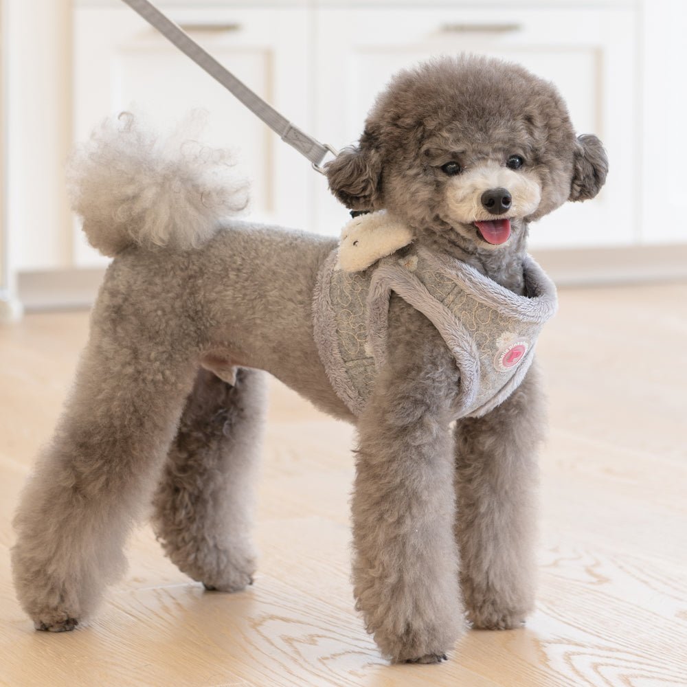 Pinkaholic Lidia Vest Harness Light Grey hondentuig > honden harnas > model B Small