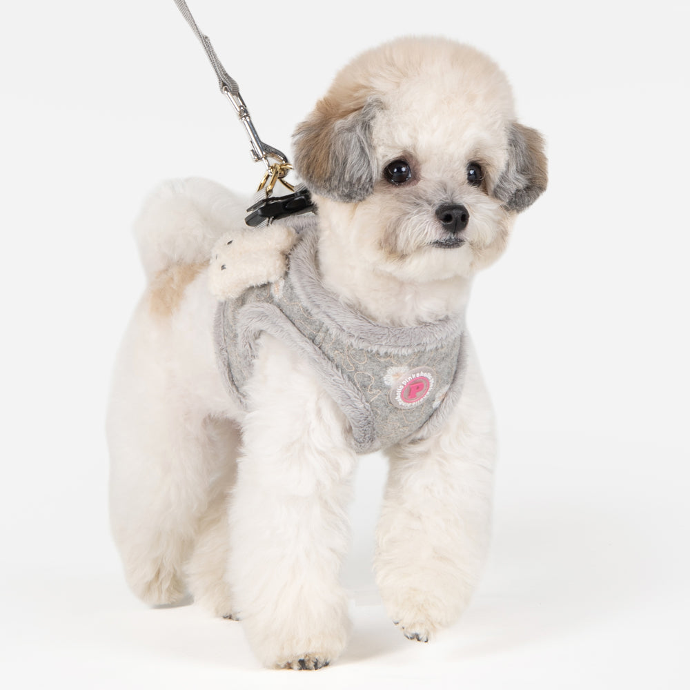 Pinkaholic Lidia Vest Harness Light Grey - Premium hondentuig > honden harnas from Pinkaholic - Just €31.99! Shop now at Frenkiezdogshop