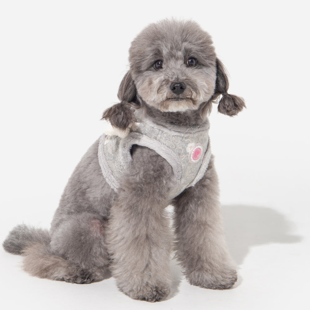 Pinkaholic Lidia Vest Harness Light Grey - Premium hondentuig > honden harnas from Pinkaholic - Just €31.99! Shop now at Frenkiezdogshop