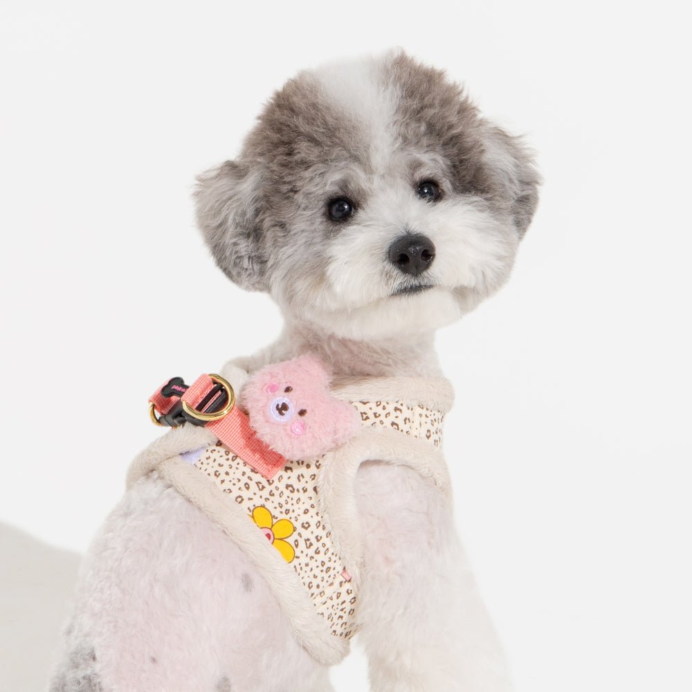 Pinkaholic Alisa Vest Harness B LightBeige hondentuig > honden harnas > model B Small